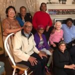 Sister Vilma joins the home-based group at the home of group leader Teresa Tobias.