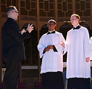 priest and seminary students