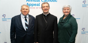 Bishop Brennan with donors