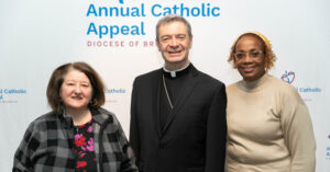 Bishop Brennan with donors